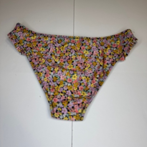 Nobody’s Child Jemina Frill Trim Bikini Bottoms US Sz 6 NWT Eco-Friendly Floral - Picture 2 of 8